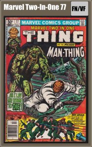 Marvel Two-In-One 77 (1981) FN/VF Mark Jewelers Man-thing