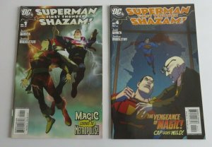 Superman Shazam First Thunder #1 2 3 4 Complete Set High Grade VF/NM DC Comics