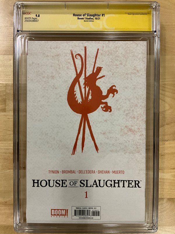 House of Slaughter #1 CGCSS 9.8 Signed & Sketched by David Mack
