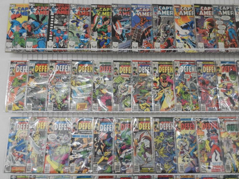 Huge Lot 150+ Comics W/ Captain America, Defenders run! Avg VF- Condition!!