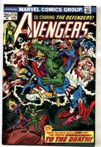 Avengers #118 -- 1973 -- Captain America Defenders -- Marvel Comics