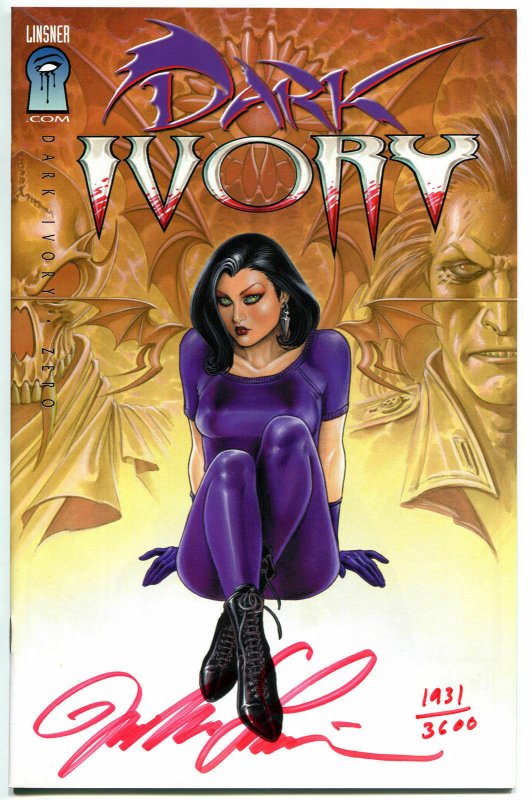 DARK IVORY #0, NM-, Signed Joseph Linsner, Limited, Numbered, Vampire, Goth