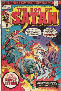 The Son Of Satan # 1  FN- Marvel 1975 9p UK Version [Y2]