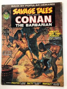 SAVAGE TALES (1973-4) 2-3 VG/+ Super Classic RED NAILS by BW SMITH