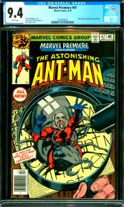 Marvel Premiere #47 CGC Graded 9.4 Scott Lang Becomes Ant-Man