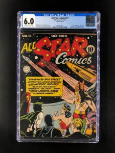 All-Star Comics #13 (1942) CGC 6.0! Ad for Wonder Woman #1!
