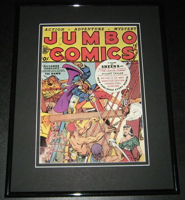 Jumbo Comics #12 Will Eisner Framed Cover Photo Poster 11x14 Official Repro 