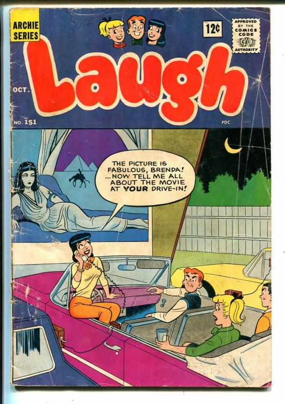 Laugh #151 1963-Archie/MLJ-Cleopatra-drive-in movie-Betty-Veronica-G