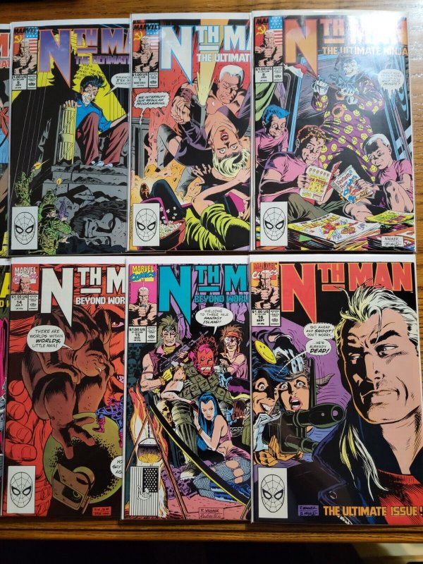 Nth Man Ultimate Ninja 1-16 Complete Set Run! ~ NEAR MINT NM ~ 1989 Marvel Comic