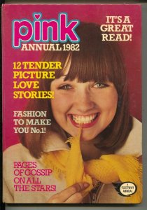 Pink Annual 1982-British hardback comic book-romance-games-comics-FN