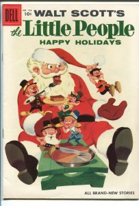 THE LITTLE PEOPLE #753 1956-DELL-CHRISTMAS-SANTA CLAUS COVER-FOUR COLOR-vf/nm