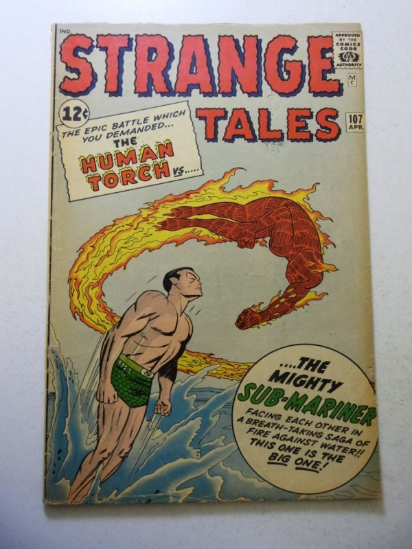 Strange Tales #107 (1963) GD/VG Condition 1/2 spine split