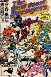 Marvel WEST COAST AVENGERS (1985 Series) #28 FN