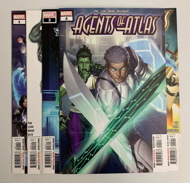 Agents Of Atlas #1-5 (Marvel 2019) 1 2 3 4 5 Greg Pak Jeff Parker (9.2+)