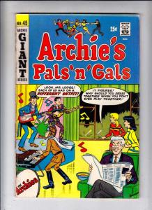 Archie's Pals 'n' Gals #45 (Apr-68) VG/FN Mid-Grade Archie, Betty, Veronica, ...