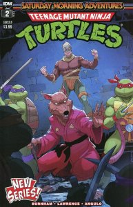 TMNT Saturday Morning Adventures Continued #2 Cover B Schoening IDW 2023 EB86