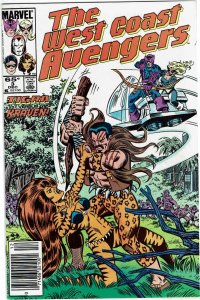 West Coast Avengers #3 (1985 v2) Kraven the Hunter Newsstand NM-