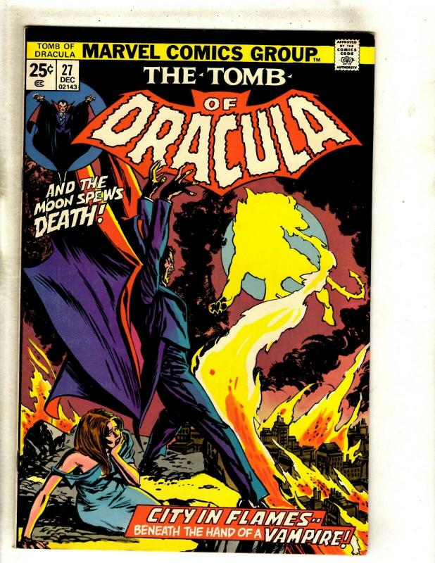 Lot Of 6 Tomb Of Dracula Marvel Comic Books # 22 23 24 25 26 27 VF Range RS1