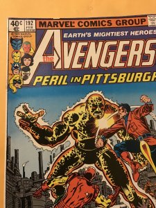 THE AVENGERS #192 : Marvel 2/80 Fn+; Pittsburgh PA story, early Ms. Marvel