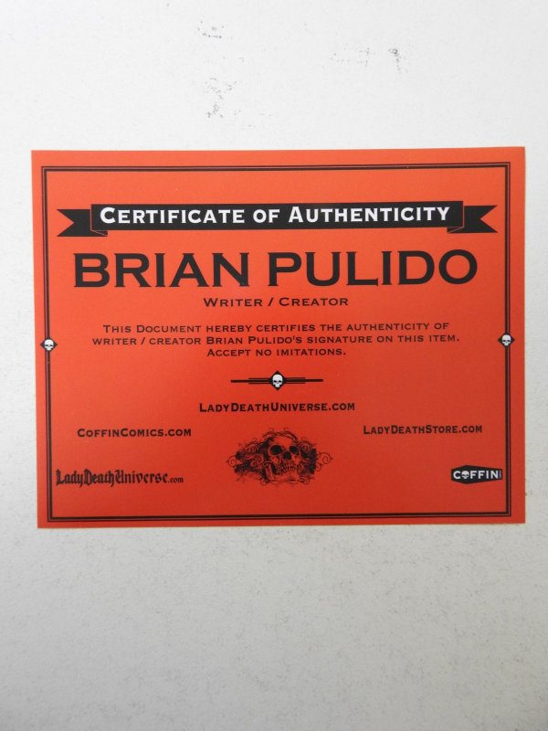 Lady Death: Unholy Ruin #2 (2018) NM Condition! Signed W/ COA!