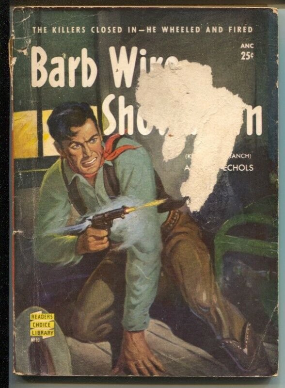 Reader Choice Library #10 1950-Barb Wire Showdown-Allan K Echols-FR 