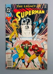 Superman Legacy #1 Vf/NM Newsstand DC Comics 1993