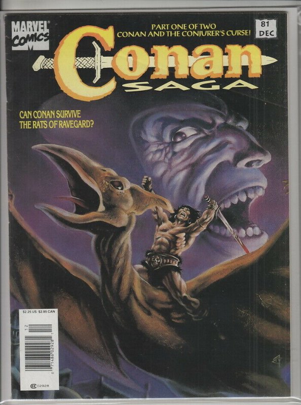 CONAN SAGA #81 VG/F A01209