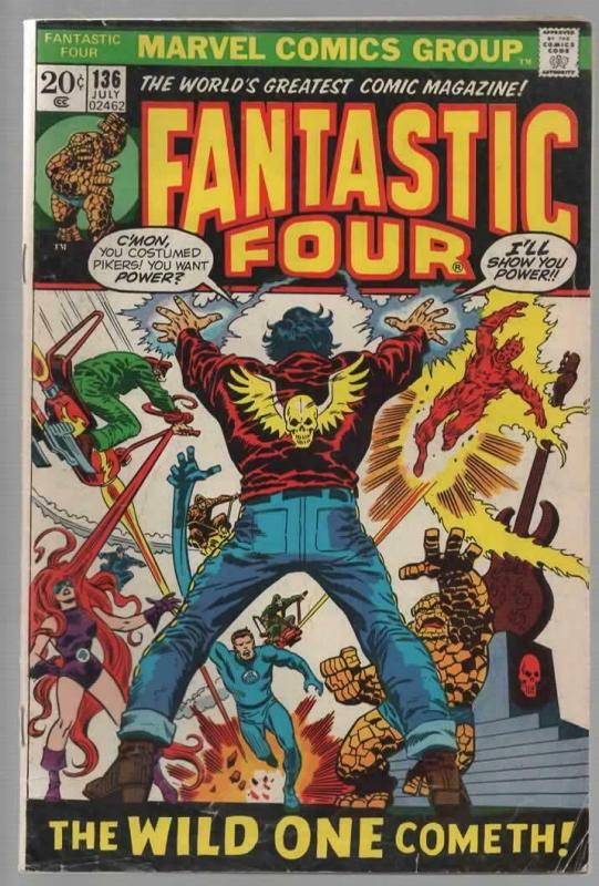 FANTASTIC FOUR 136 VG+  July 1973