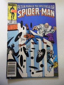 The Spectacular Spider-Man #100 VG- Condition sticker on fc, moisture stain bc