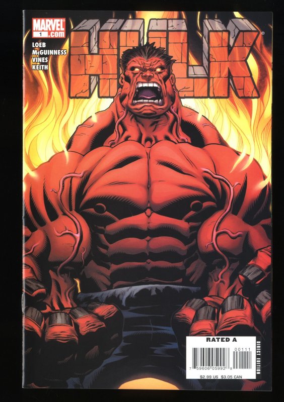 Hulk (2008) #1 NM- 9.2 1st Appearance Red Hulk!