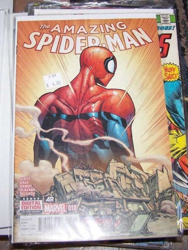 Amazing Spider-Man #18 (July 2015, Marvel) last issue, peter parker avengers