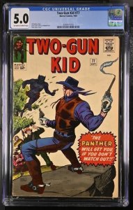 TWO-GUN KID #77 CGC 5.0 1ST PROTOTYPE BLACK PANTHER DICK AYERS