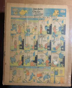 1910 CAPTAIN & KIDS 16.5x21.5 Full Page Comic Strip 6/26/10 VG 4.0 R Dirks