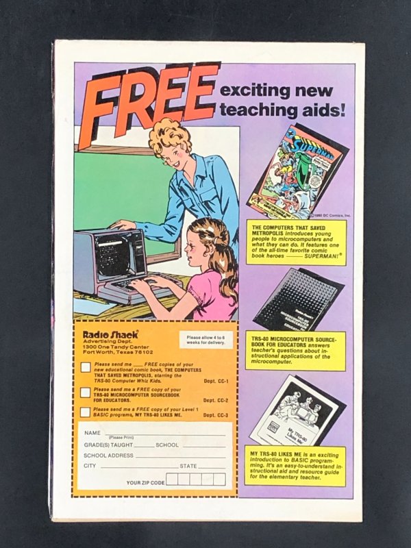 Superman: The Computers That Saved Metropolis! (1980) Radio Shack Promo DC Comic