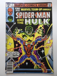 Marvel Team-Up Annual #2 Newsstand Edition (1979) Spidey and Hulk! VG+ Condition