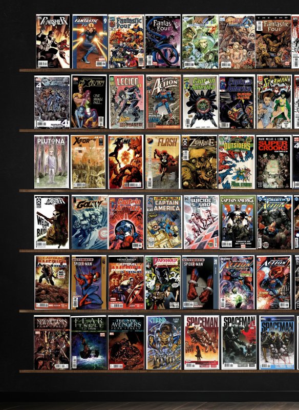 Huge Lot 110+ Comics with Action Comics, Fantastic Four & More!