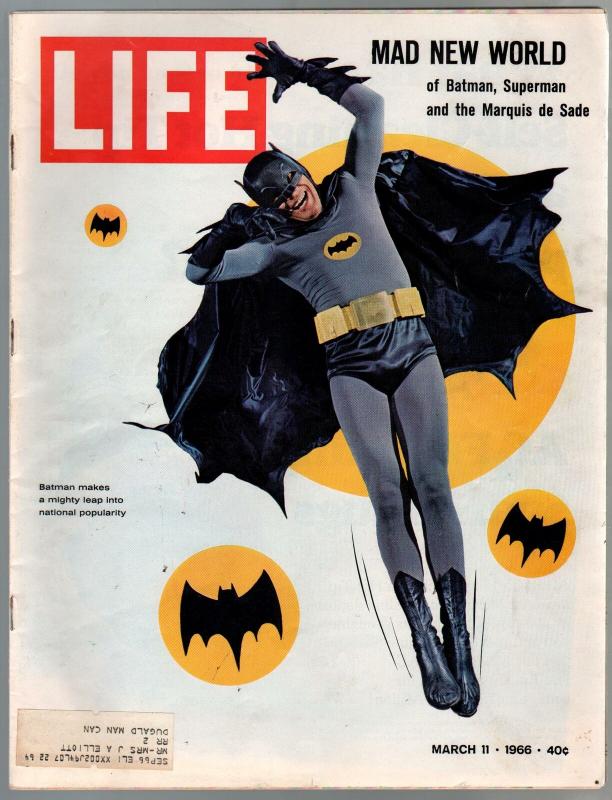 Life  3/11/1966-Adam West-Batman-FN