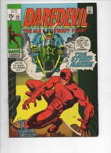 DAREDEVIL #64 FN, Gene Colan, Murdock, Stunt Master, 1964 1970, Marvel 