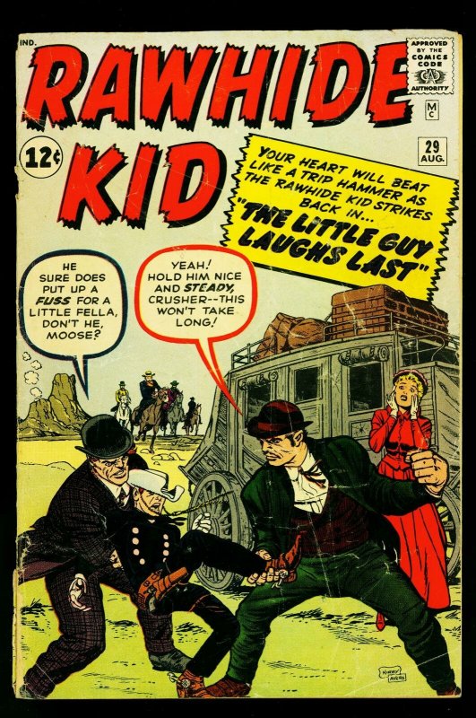 Rawhide Kid #29 1962- Jack Kirby cover- silver age Marvel- VG-