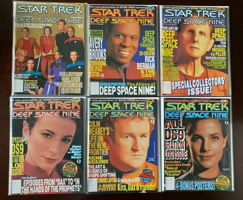 Star Trek Deep Space Nine Mag lot #1-10 Starlog 9 diff 8.0 VF (1992-95)