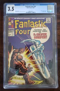 Fantastic Four 55 CGC 3.5 classic Thing vs. Silver Surfer cover