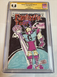 Fantastic Four Facsimile (2025) # 1 (CGC 9.8 SS) Sketch Scott Lobdell