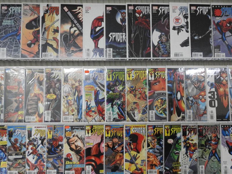 Huge Lot 140+ Comics W/ Spider-Girl, Thor, Iron Man+ Avg VF Condition!