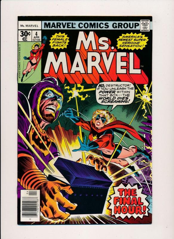 Marvel Comics Ms. Marvel  #4 - The Final Hour 1976 VERY FINE (HX787)