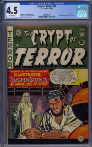 CRYPT OF TERROR #19 CGC 4.5 LAST ISSUE BECOMES TALES FROM THE CRYPT JOHNNY CRAIG