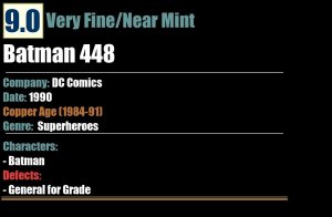 Batman 448 (1990) VF/NM DC Comics