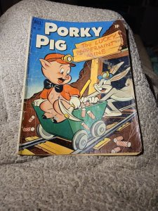 Porky Pig The Lucky Peppermint Mine 1951 #342 Dell Four Color Comics Golden Age