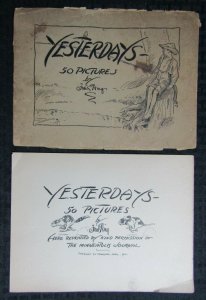 1910 YESTERDAYS by Frank Wing COVER & Title Page ONLY VG+/FN 10x7 Comic Strips