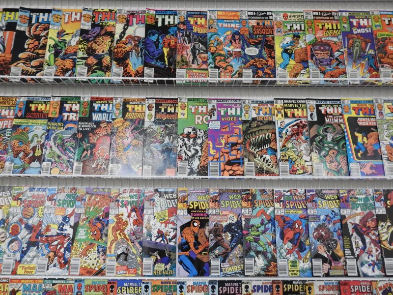 Huge Lot 180+ Comics W/ Thing, Two-in-One, Hulk, Daredevil+ Avg Fine+ Condition!