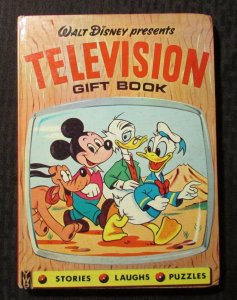 1950s? Walt Disney TELEVISION GIFT BOOK UK Annual VG/FN 5.0 HC Mickey Donald +++